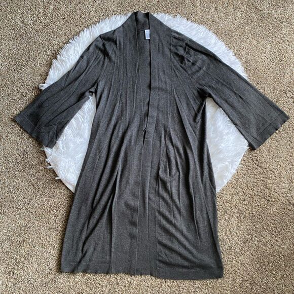 Bath & Body Works Gray Open Front Cardigan Womens Size Small - Picture 1 of 4